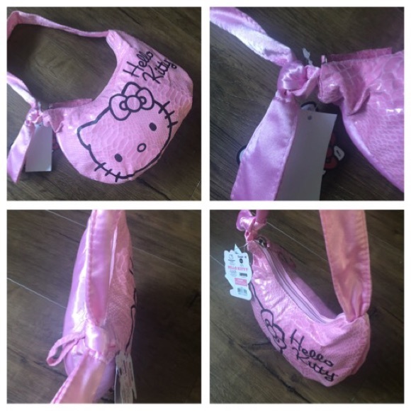 HELLO KITTY-NWT Pink Silky Handbag - Picture 7 of 7
